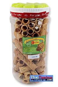 ขนมทองม้วน บรรจุกล่องพลาสติก